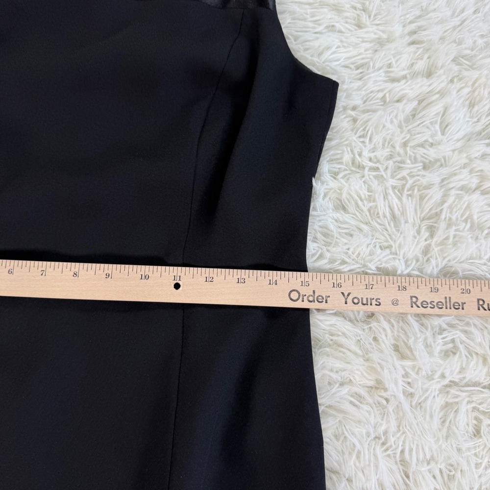 Vintage Andrea Polizzi for Rex Lester Black Sleeveless Sheath Dress Size 8‎ LBD - Picture 9 of 13